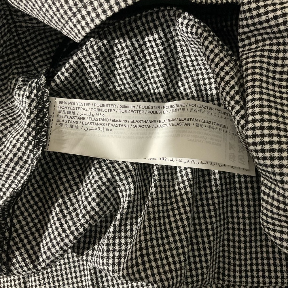Mango Gingham Pleated Midi Skirt Size Medium - Picture 4 of 5